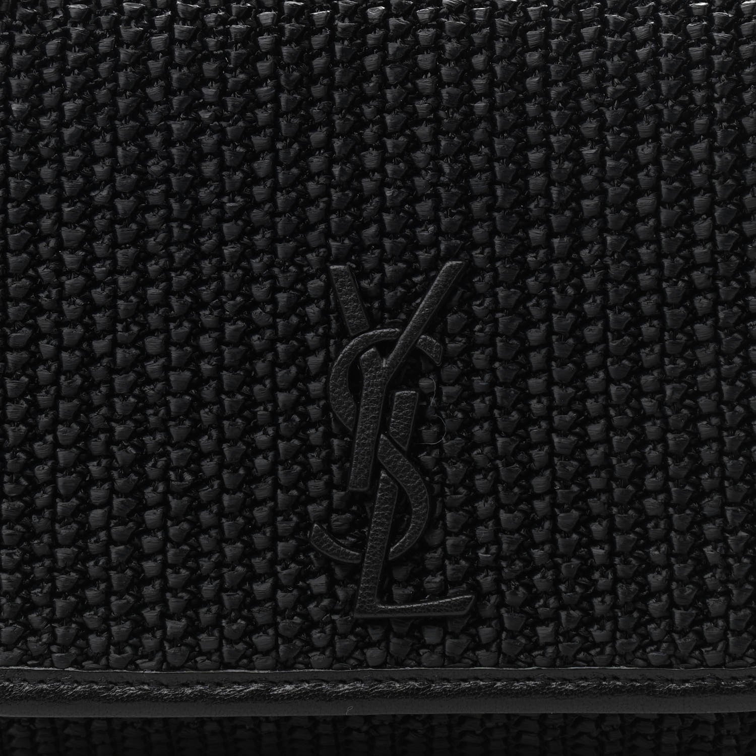 Saint Laurent Raffia Calfskin Small Nolita Shoulder Bag Black 8 of 10