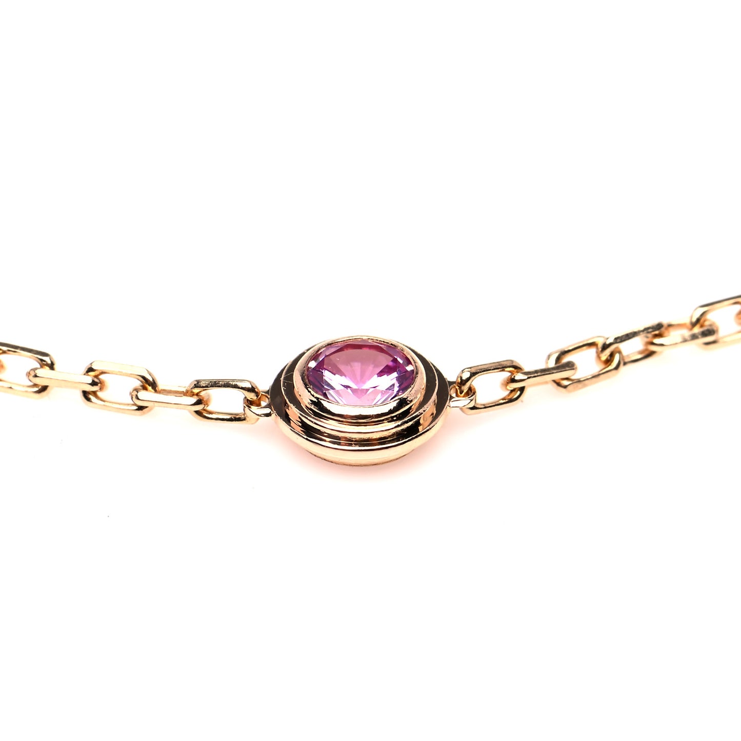 18K Pink Gold Pink Sapphire D'Amour Bracelet