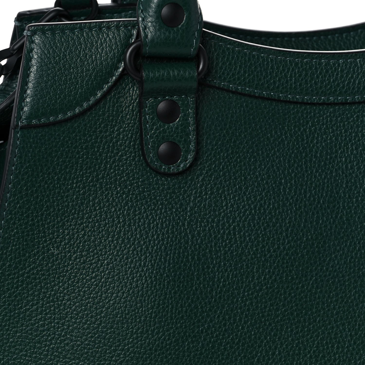 Balenciaga Grained Calfskin Neo Classic Matte Black Hardware S City Forest Green 12 of 12