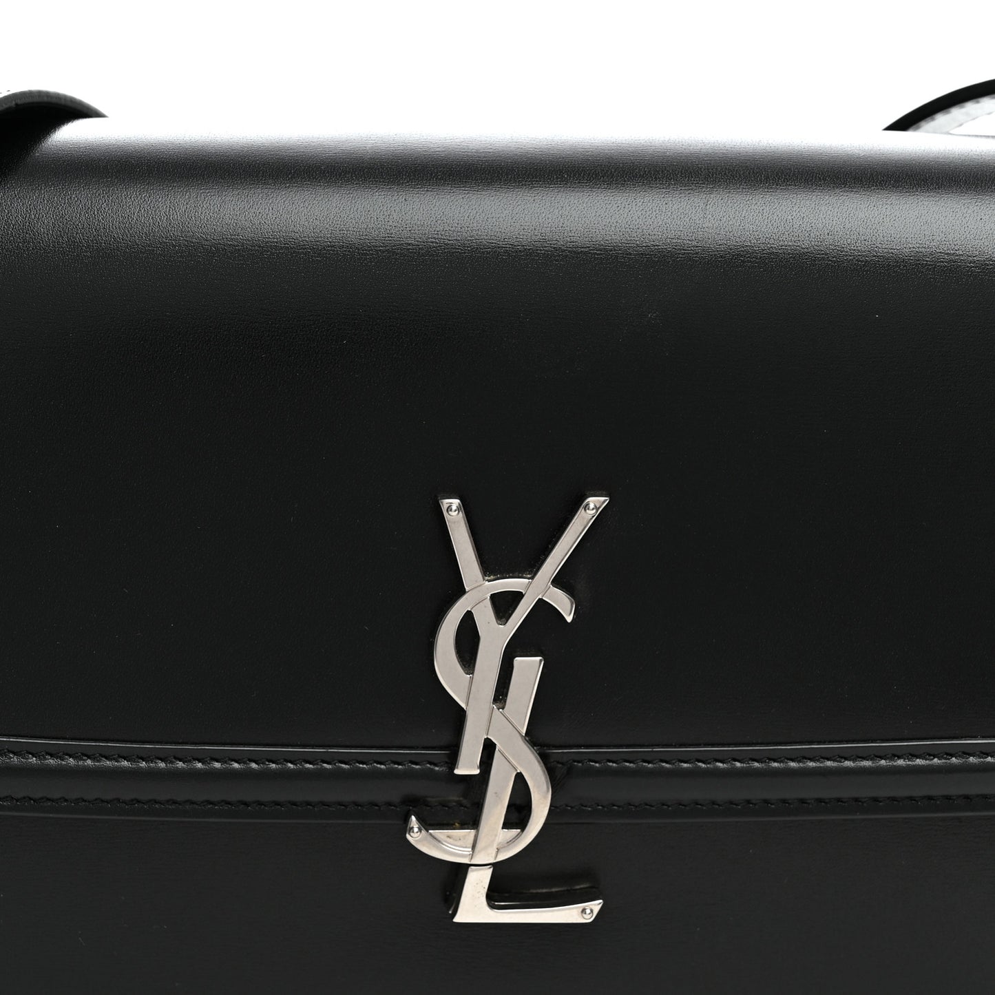 Box Calfskin Monogram Medium Solferino Satchel Black