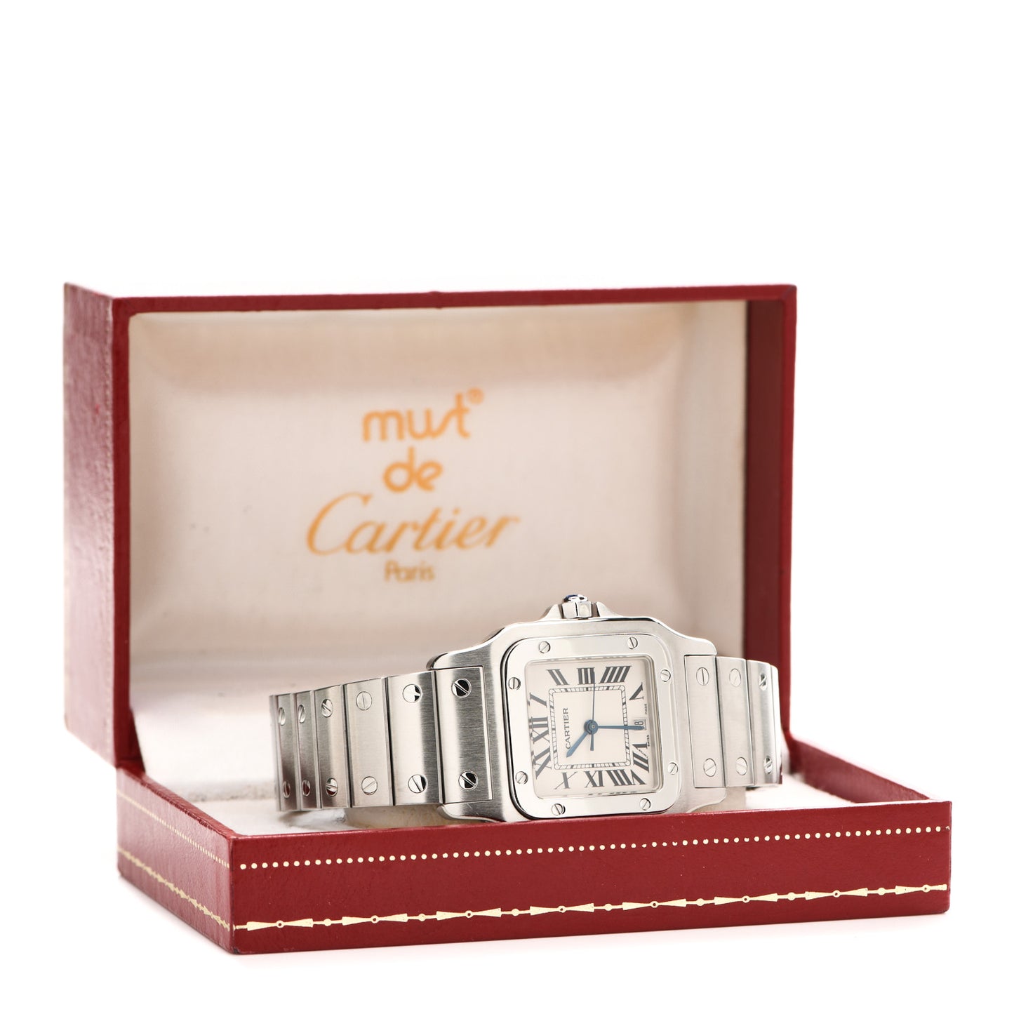 Stainless Steel 29mm Santos De Cartier Galbee Quartz Watch