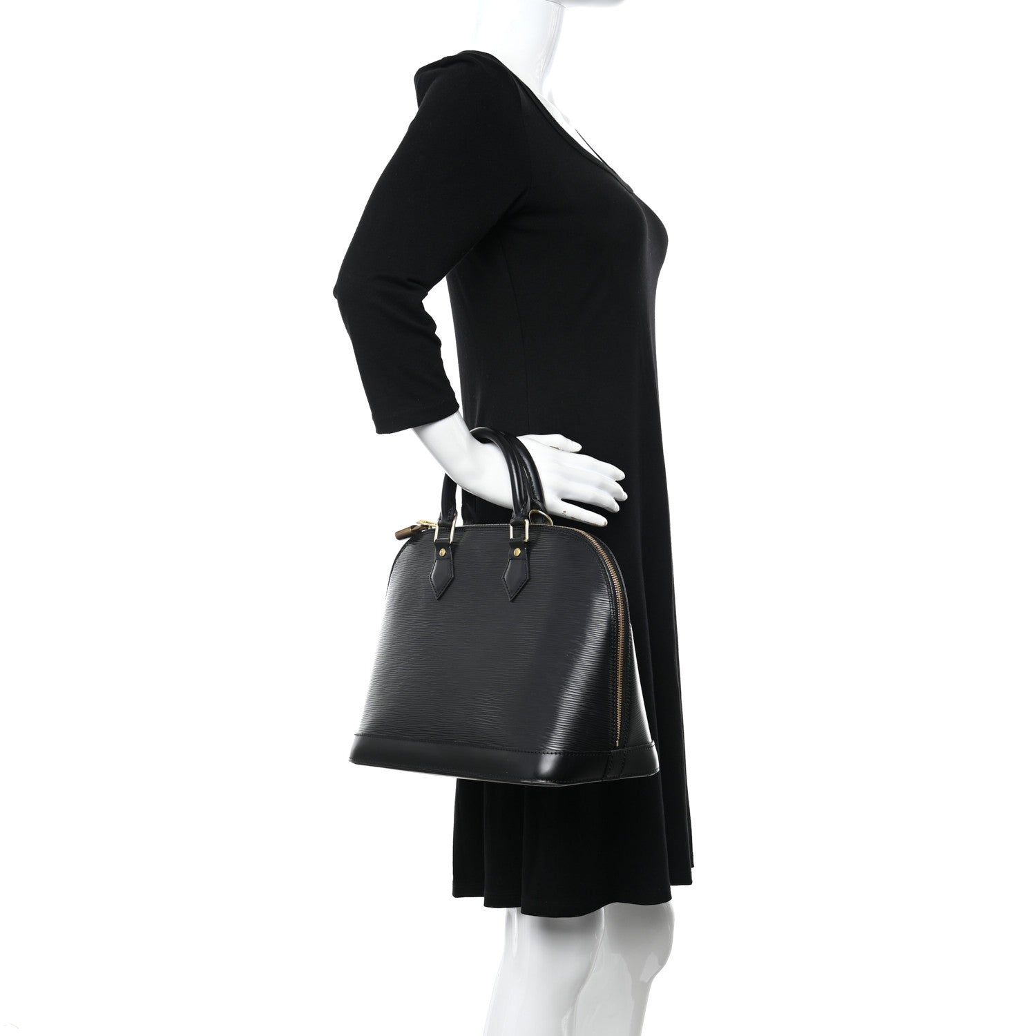 Louis Vuitton Epi Alma PM Black 3 of 9