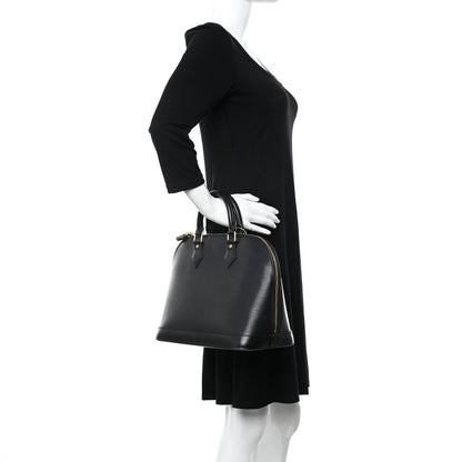 Louis Vuitton Epi Alma PM Black 3 of 9