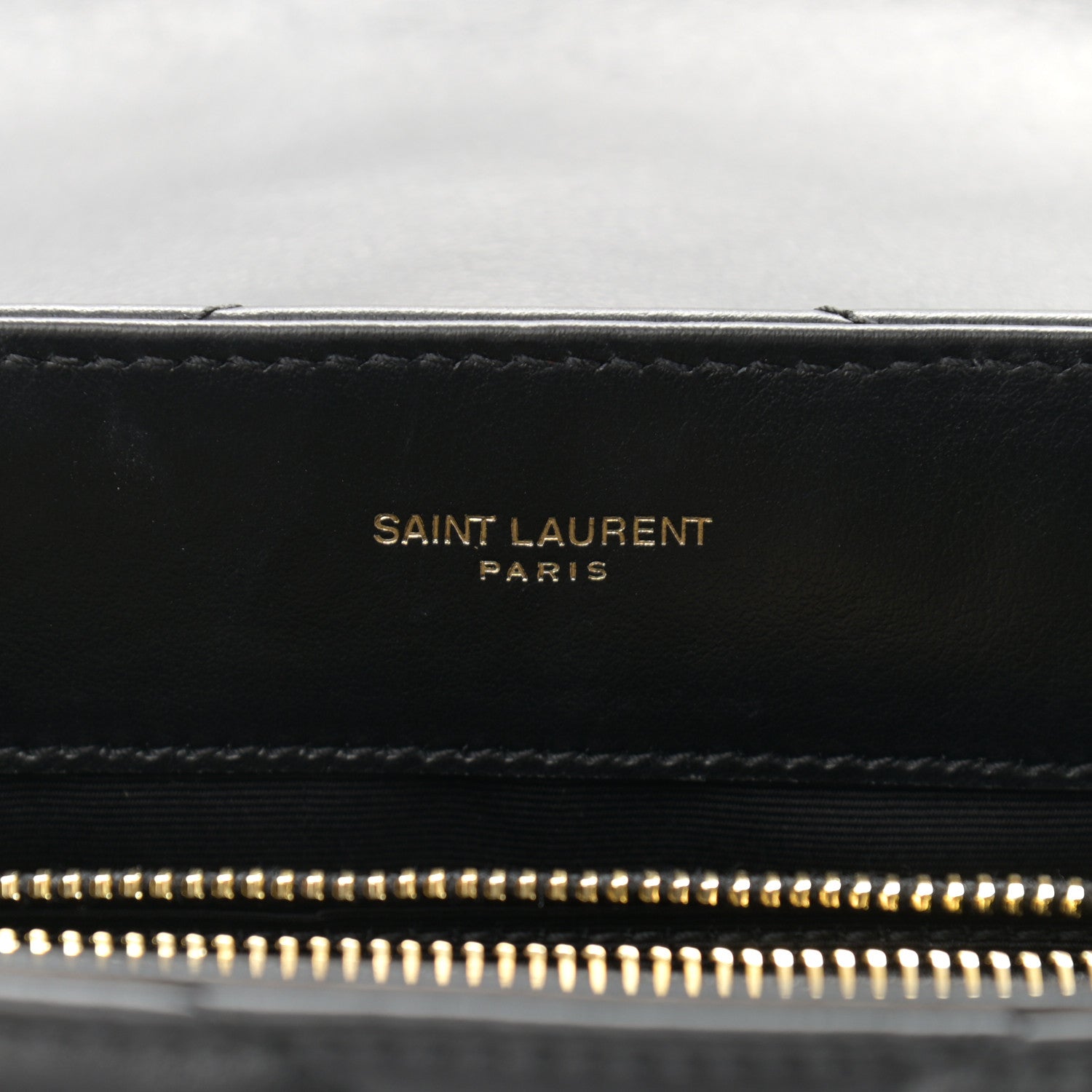 Saint Laurent Calfskin Y Quilted Monogram Small Loulou Chain Satchel Black 7 of 13