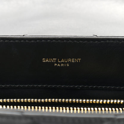 Saint Laurent Calfskin Y Quilted Monogram Small Loulou Chain Satchel Black 7 of 13