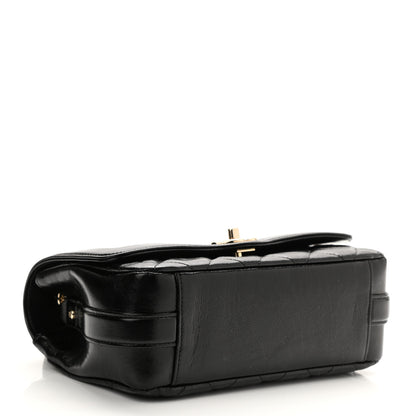 Chanel Crumpled Glazed Lambskin Quilted Small Flap Black 3 of 9