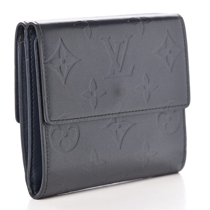 Louis Vuitton Mat Monogram Elise Wallet Blue 3 of 10