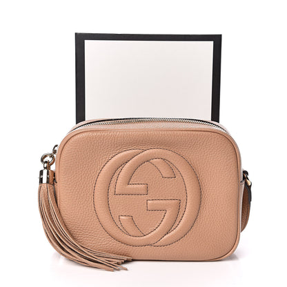 Gucci Pebbled Calfskin Small Soho Disco Bag Rose Beige 12 of 12