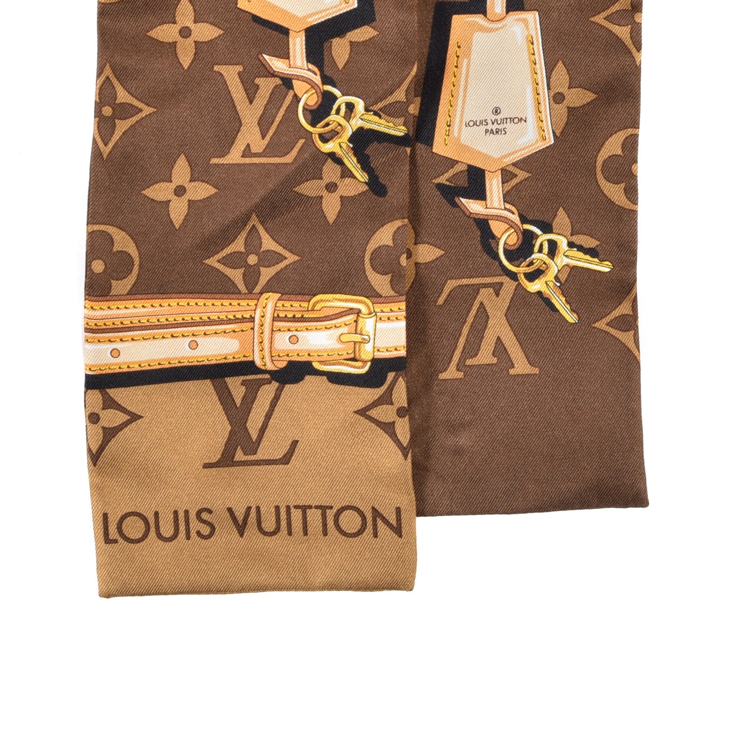 Silk Monogram Confidential Bandeau Brown