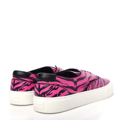 Saint Laurent Nappa Zebra Mens Venice Sneakers 42 Fuchsia Black 4 of 11