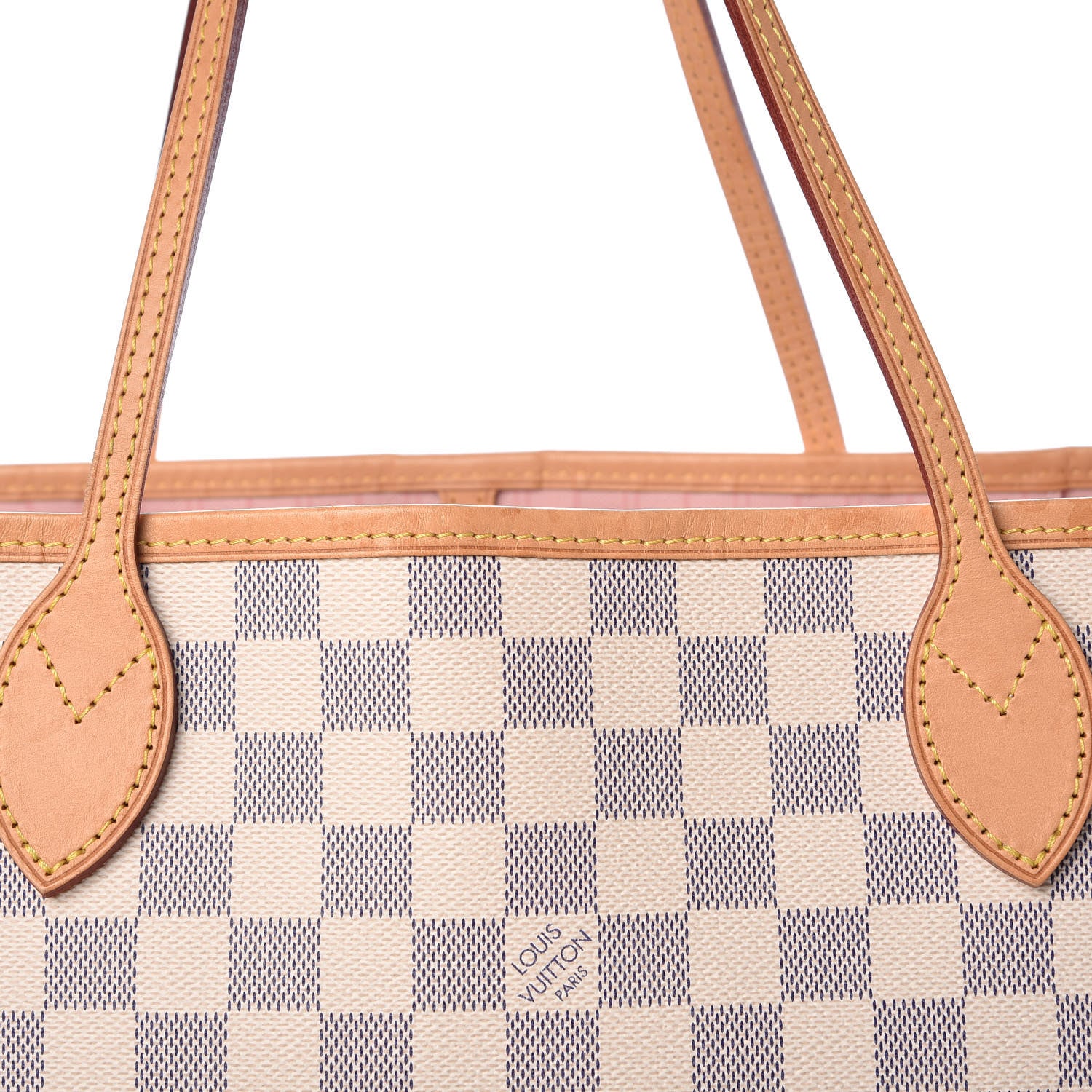 Louis Vuitton Damier Azur Neo Neverfull MM Rose Ballerine 9 of 12
