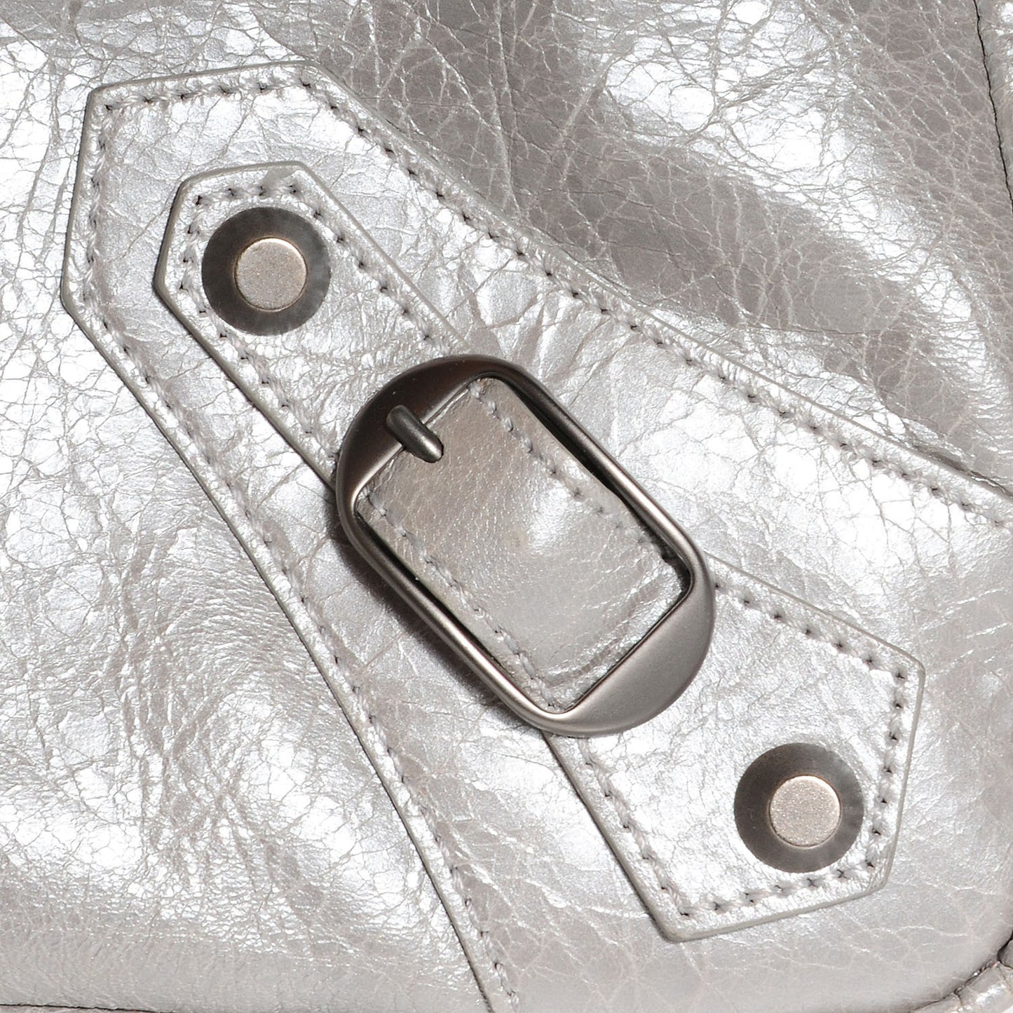 Metallic Agneau Classic Hardware Town Argent