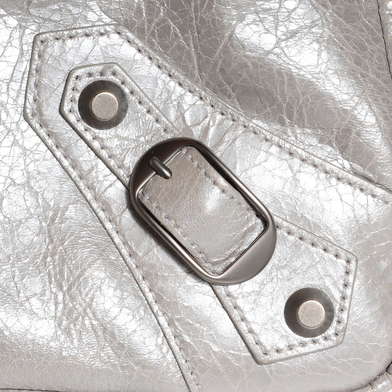 Balenciaga Metallic Agneau Classic Hardware Town Argent 7 of 13