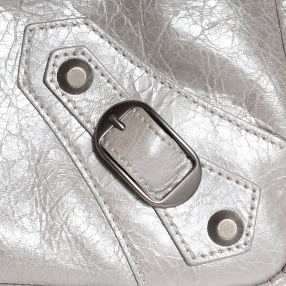 Balenciaga Metallic Agneau Classic Hardware Town Argent 7 of 13
