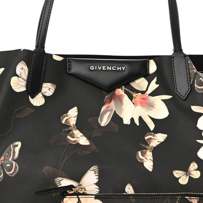 Givenchy Textured Coated Canvas Magnolia and Moth Print Large Antigona Tote 7 of 9