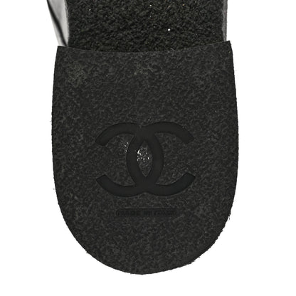 Chanel Calfskin Cap Toe Combat Boots 40 Black 7 of 9