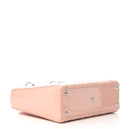 Christian Dior Patent Cannage Large Lady Dior Light Pink 3 of 12