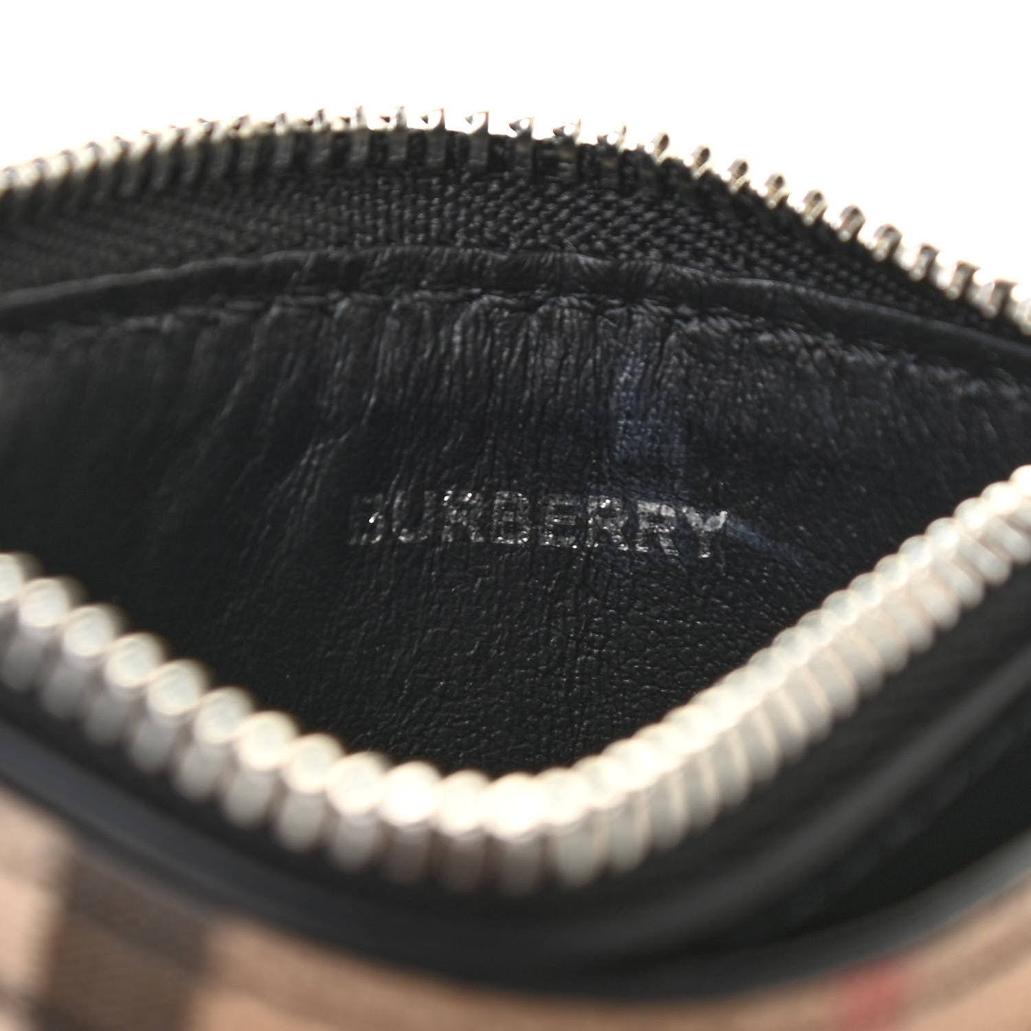 Burberry Coated Canvas House Check Coin Case Card Holder 6 of 6