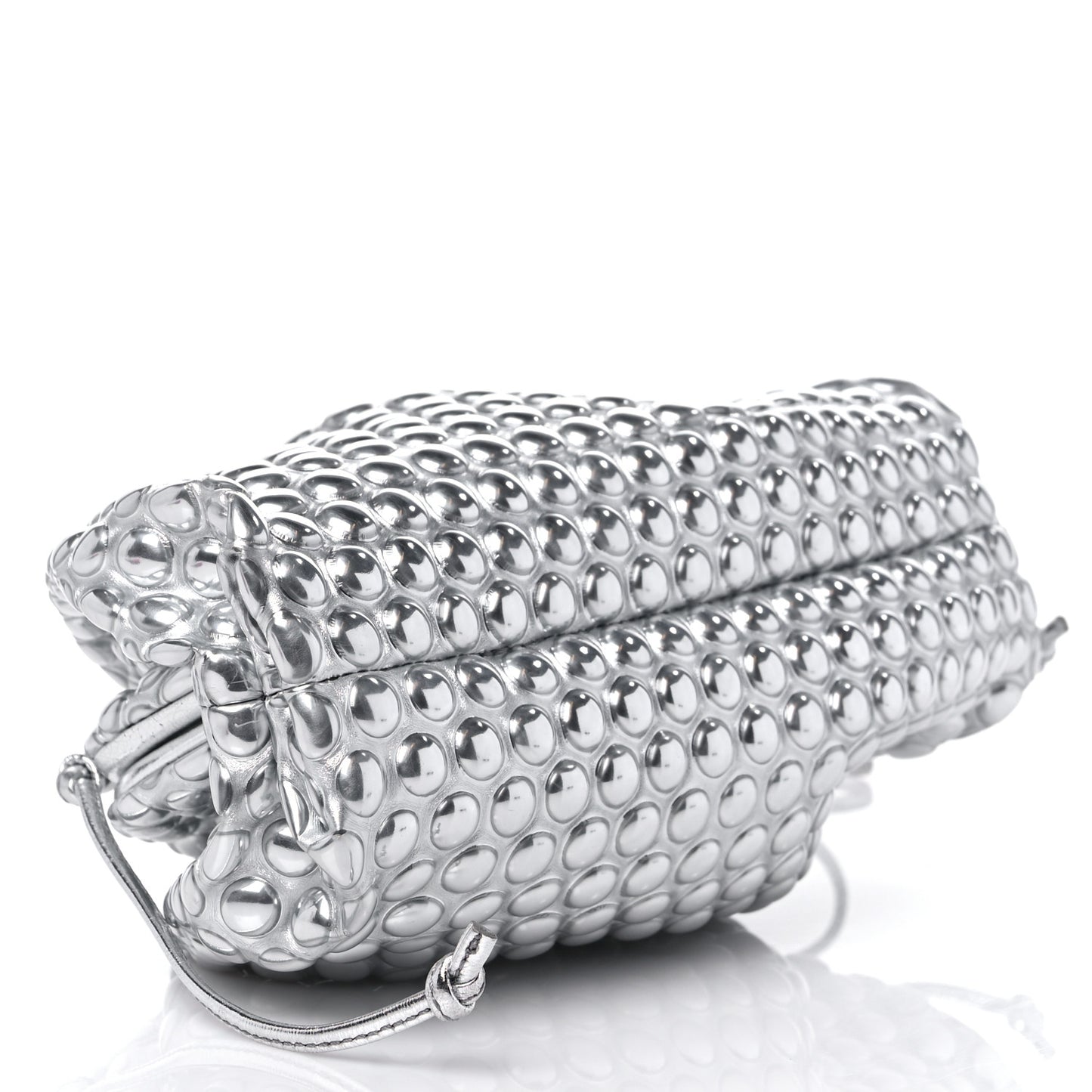 Metallic Fabric Bubble Wrap The Mini Pouch Silver
