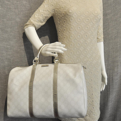 Gucci Monogram Large Joy Boston White 2 of 10