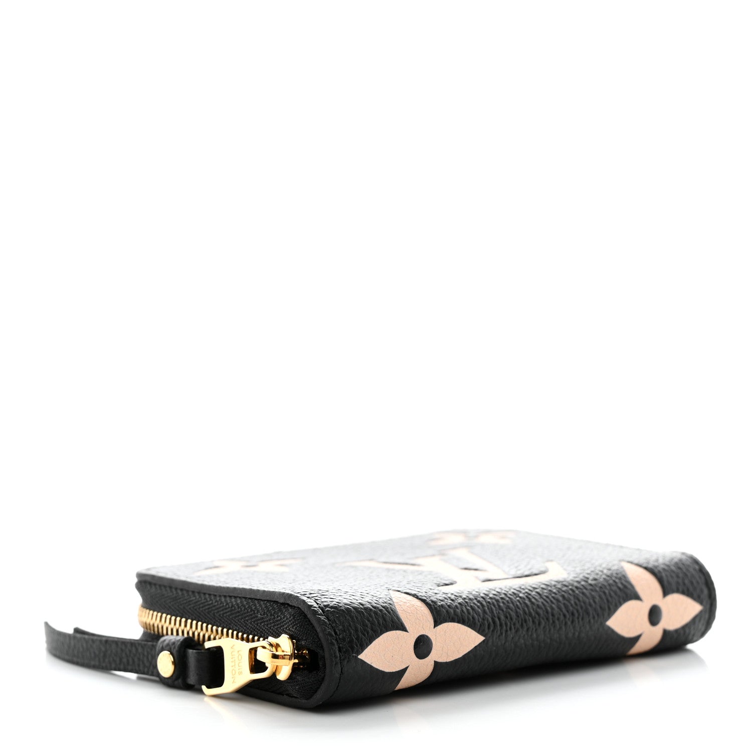 Louis Vuitton Empreinte Monogram Giant Zippy Coin Purse Black Beige 4 of 7