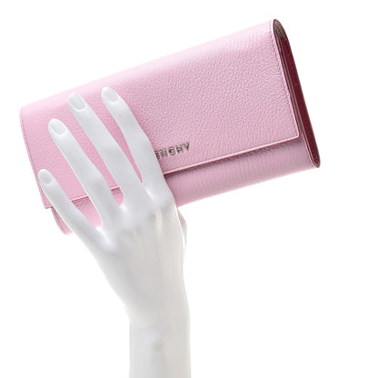Givenchy Goatskin Pandora Flap Continental Wallet Bright Pink 2 of 11