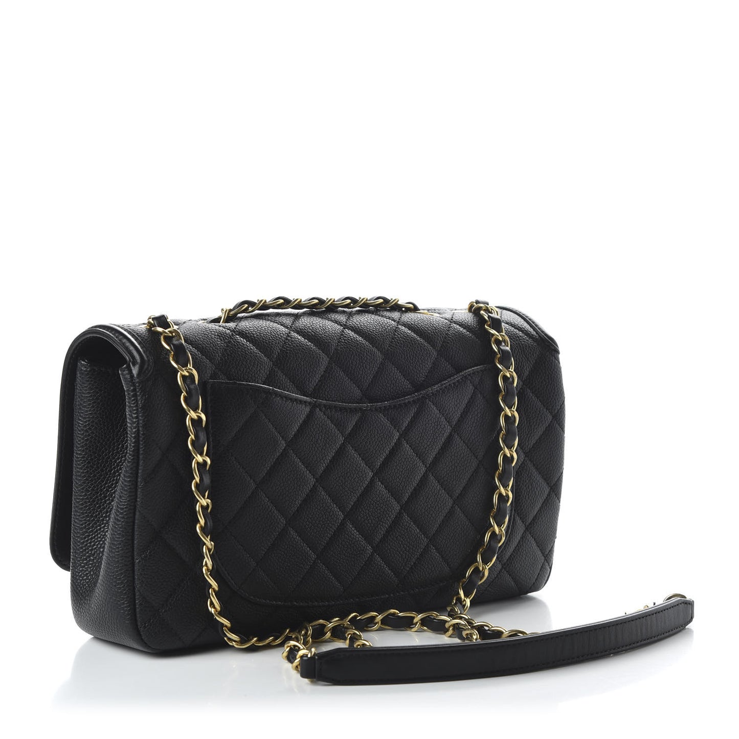 Caviar Quilted Medium CC Filigree Flap Black