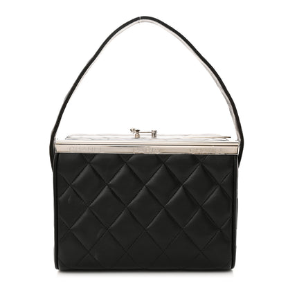 Chanel Lambskin Quilted Box Bag Black 1 of 12