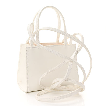 Telfar Vegan Leather Small Shopping Bag White 3 of 9