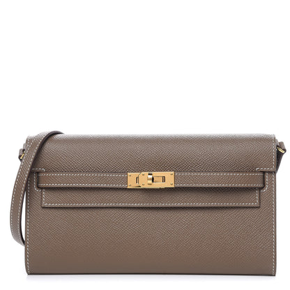 Hermes Epsom Kelly Wallet To Go Etoupe 1 of 10