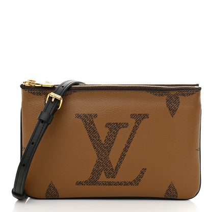 Louis Vuitton Reverse Monogram Giant Double Zip Pochette 1 of 10