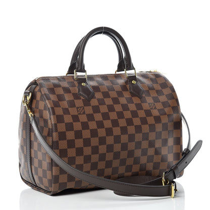 Louis Vuitton Damier Ebene Speedy Bandouliere 30 3 of 9