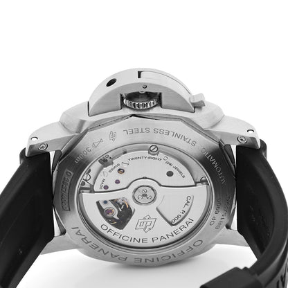 Panerai Stainless Steel Rubber 44mm Luminor Marina 1950 Automatic Watch Black PAM00312 4 of 5