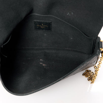 Louis Vuitton Empreinte Pochette Felicie Chain Wallet Black 6 of 18