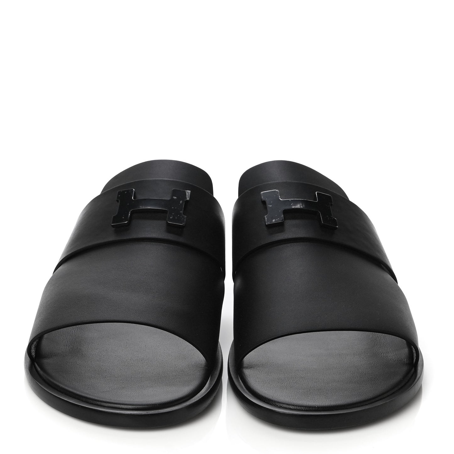 Calfskin Mens Arles Mules 46 Black