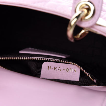 Christian Dior Lambskin Cannage Mini Lady Dior Rose Clair 9 of 11
