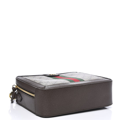 Gucci GG Supreme Monogram Web Small Ophidia Top Handle Shoulder Bag Brown 3 of 10