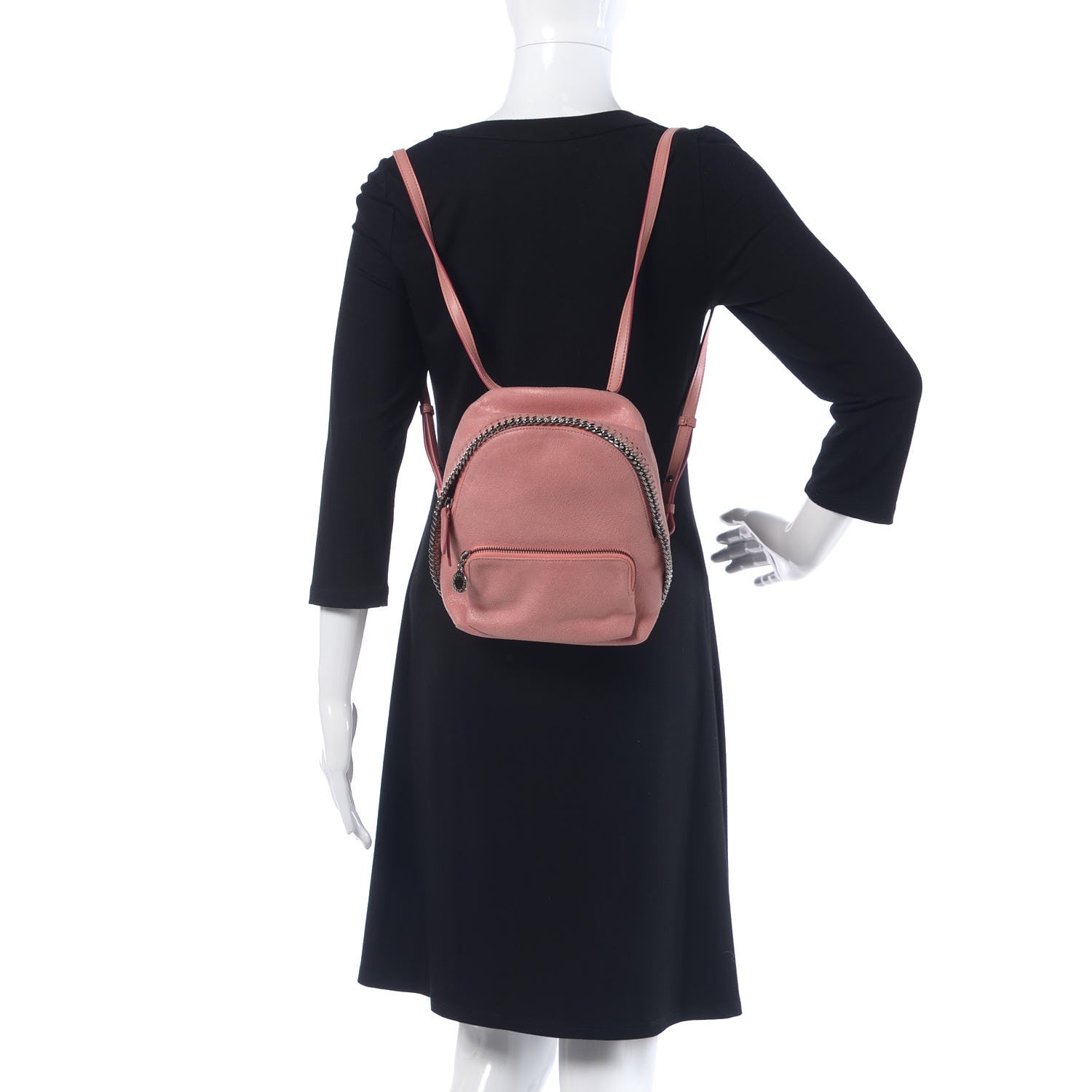 Stella McCartney Shaggy Deer Mini Falabella Backpack Pink 2 of 10
