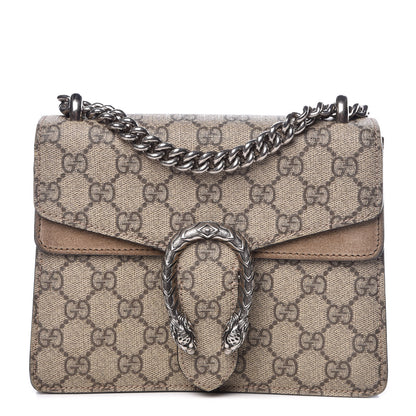 Gucci GG Supreme Monogram Mini Dionysus Shoulder Bag Taupe 1 of 12