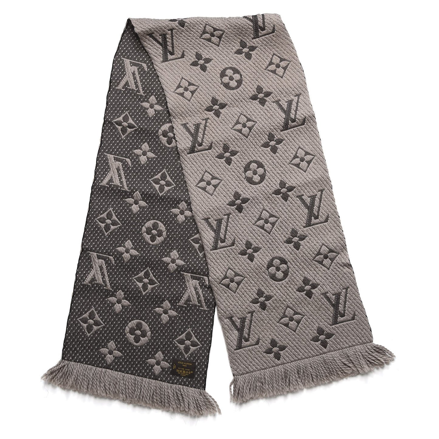 Wool Silk Logomania Scarf Verone