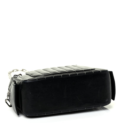 Chanel Lambskin Vertical Quilted Mademoiselle Small Camera Case Black 3 of 4