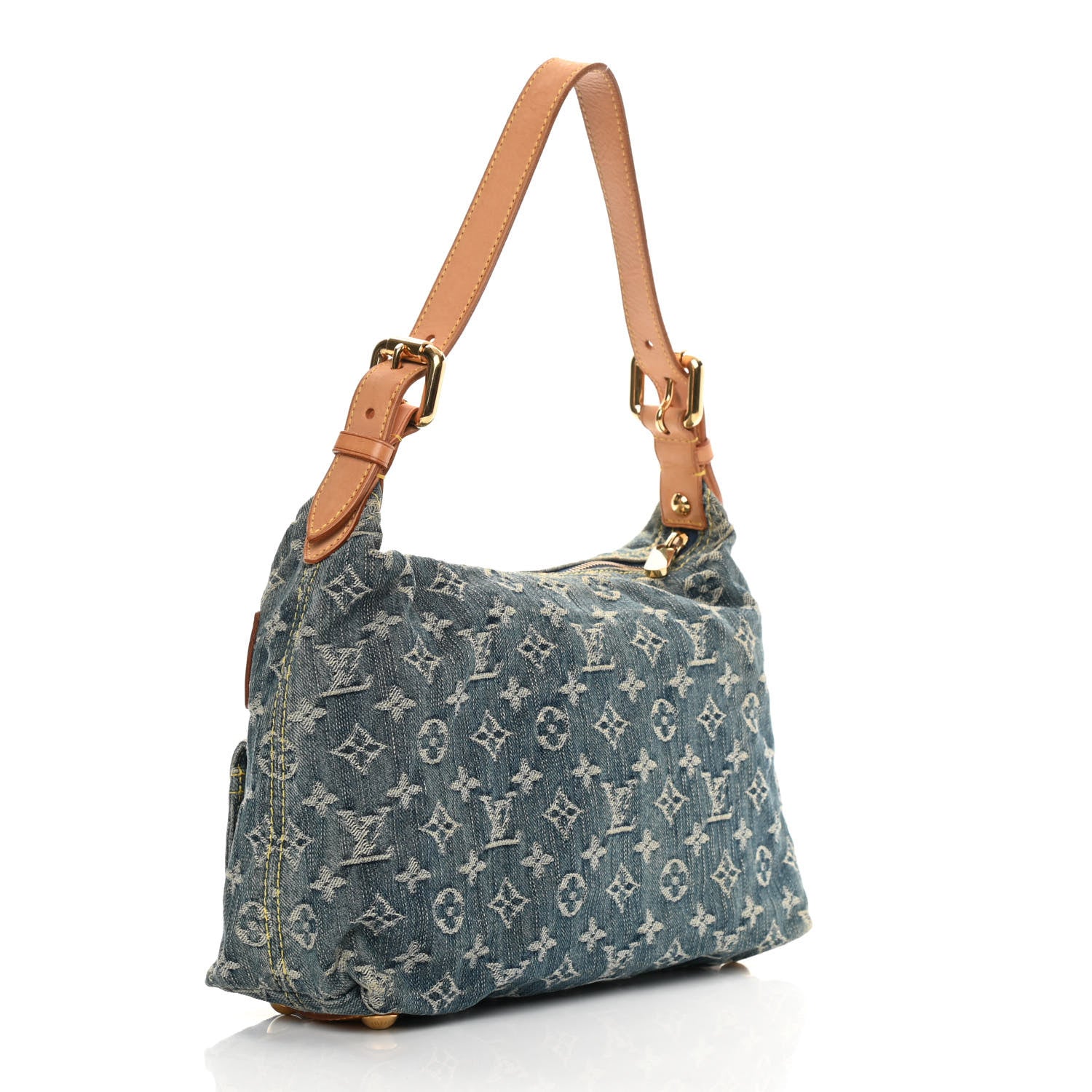 Louis Vuitton Monogram Denim Baggy PM Blue 3 of 14