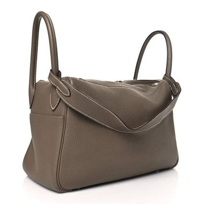 Hermes Taurillon Clemence Lindy 30 Etoupe 3 of 10