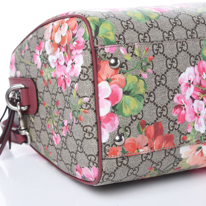 Gucci GG Supreme Monogram Blooms Medium Boston Beige Multicolor Dry Rose 8 of 10