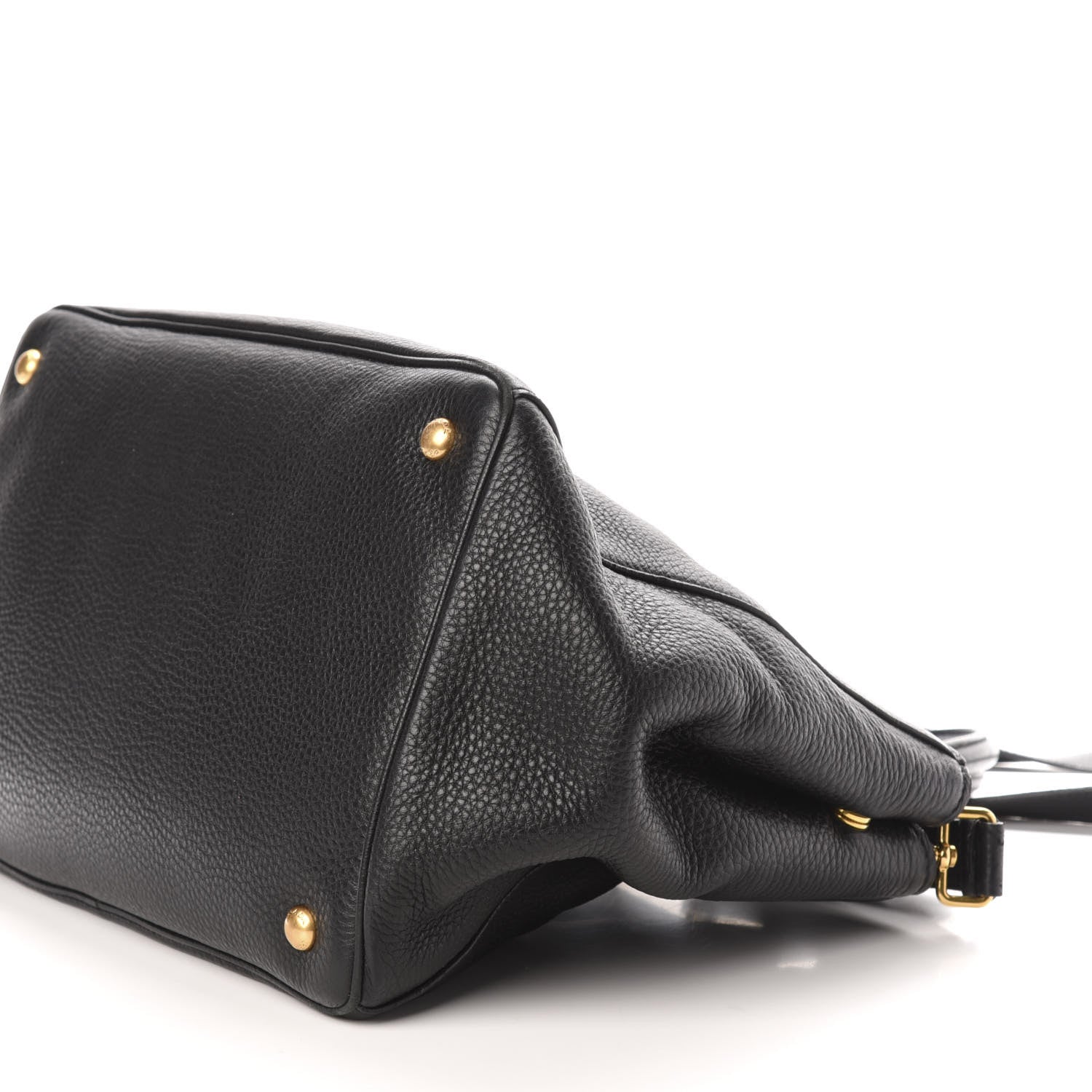 Prada Vitello Daino Shopping Tote Black 10 of 11