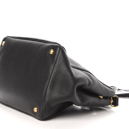 Prada Vitello Daino Shopping Tote Black 10 of 11