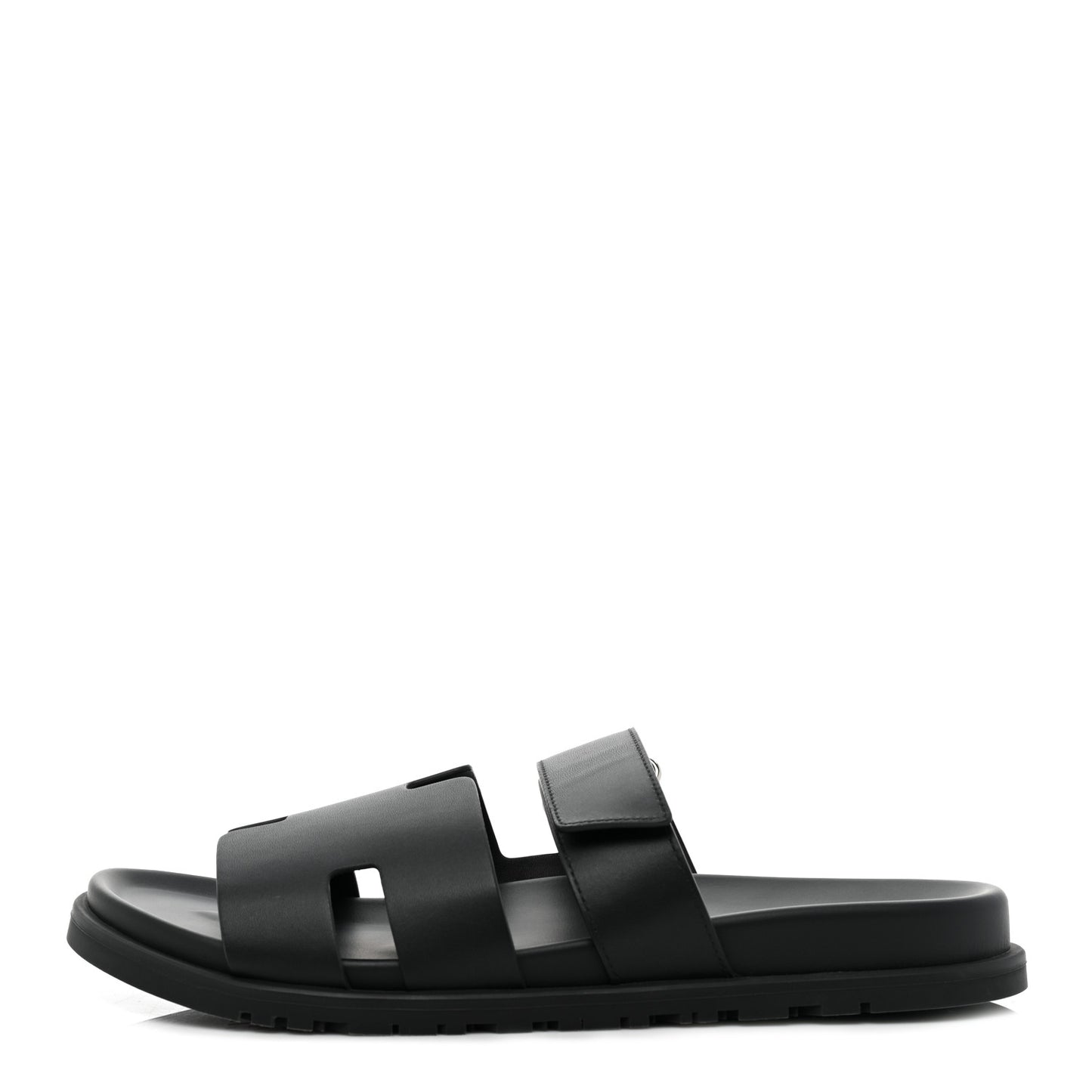 Calfskin Mens Chypre Sandals 44 Black