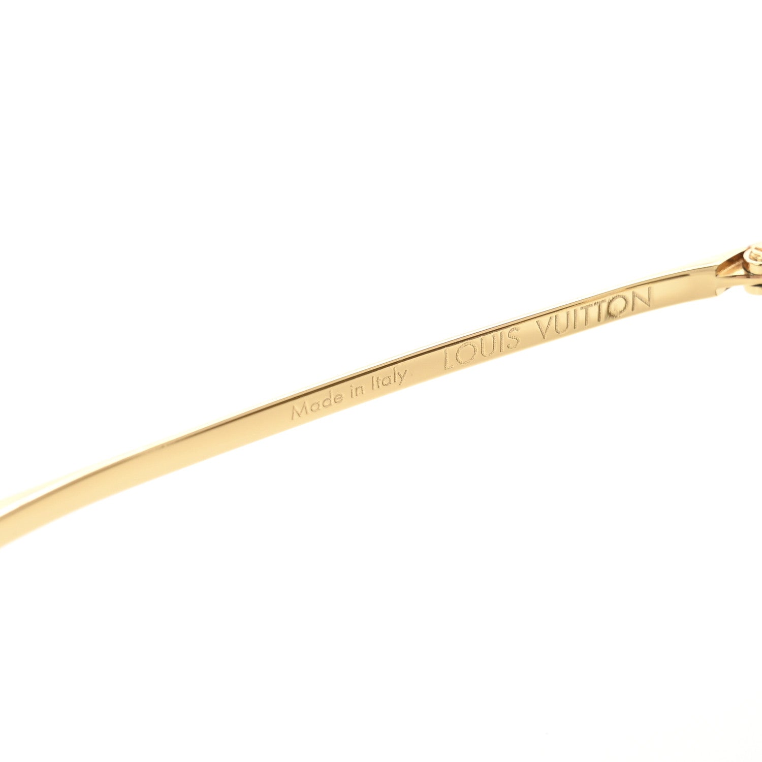 Louis Vuitton Metal LV Boarding Sunglasses Z2335W Gold 5 of 9