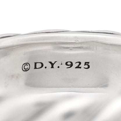 David Yurman Sterling Silver 6mm Sculpted Cable Band Ring 60 9 4 of 4