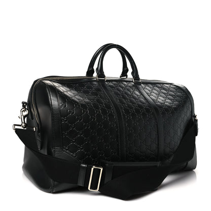 Gucci Guccissima Signature Medium Duffle Black 2 of 12